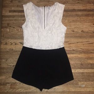 Black and White Romper